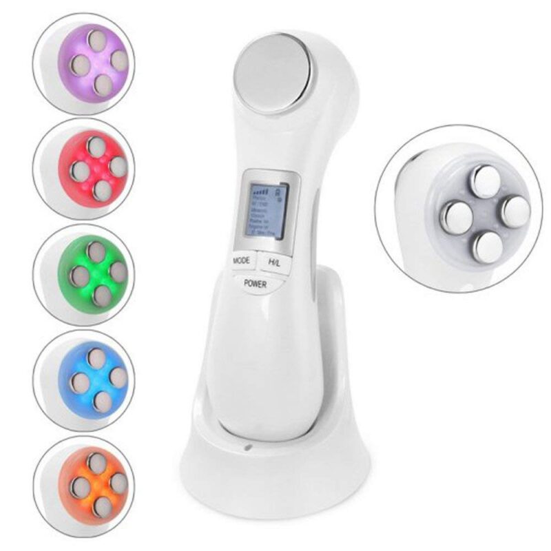 Rf ems photon ionic ultrasonic beauty device