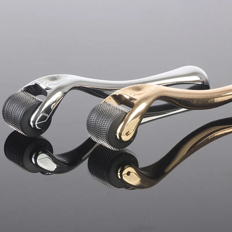 540 derma roller with silver/gold electroplating