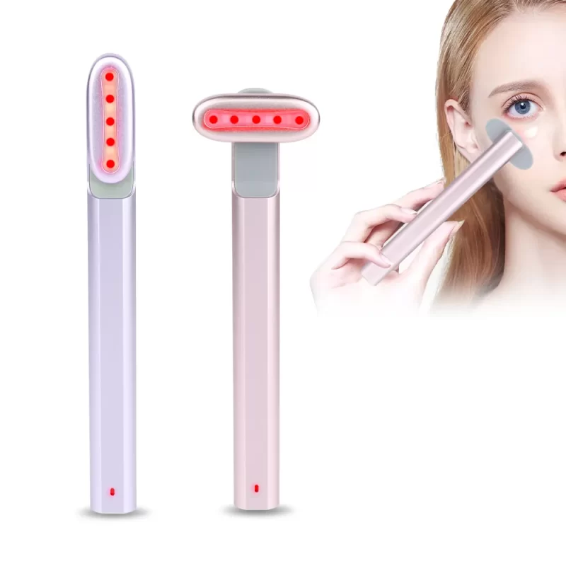 Led light, heating facial massager