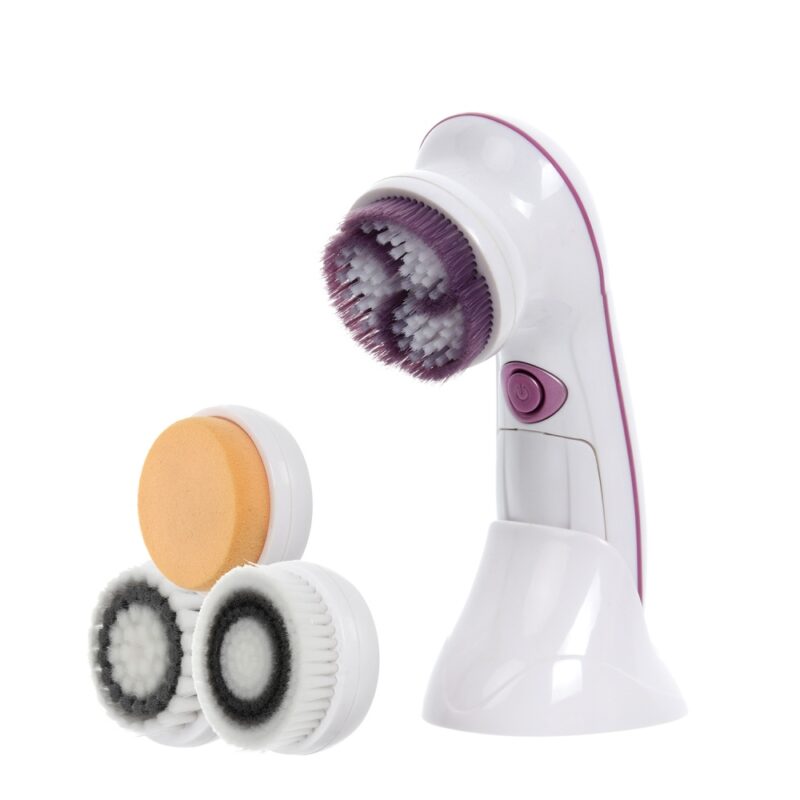 3 in 1 facial cleansing brush with a base