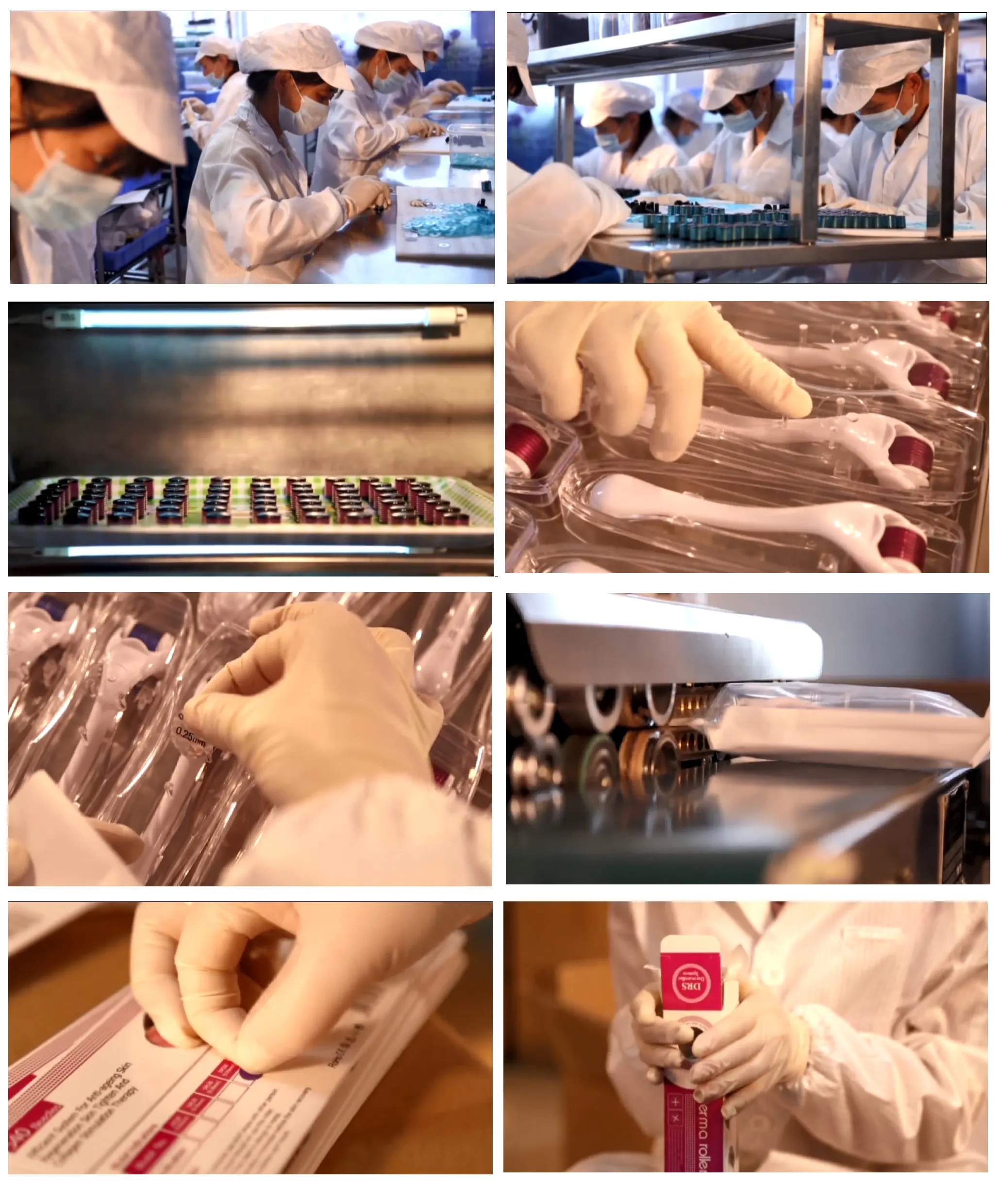 Derma roller production process