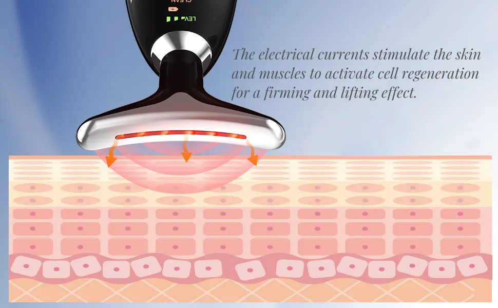 Neck tightening device--microcurrent