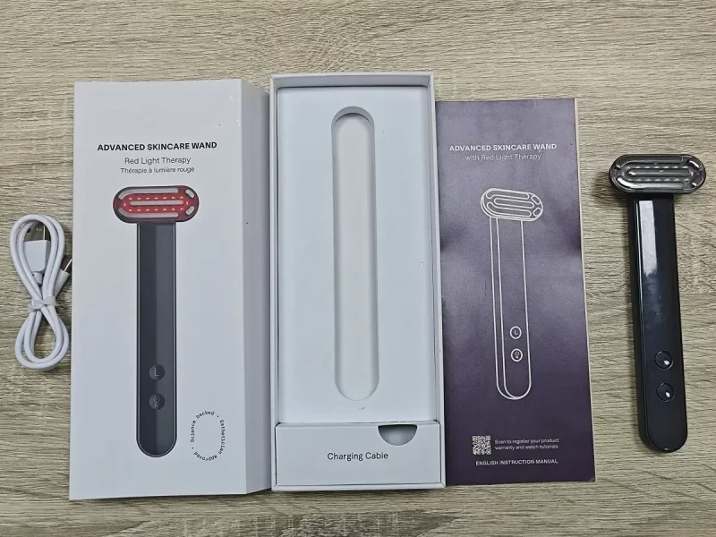 Microcurrent facial wand package